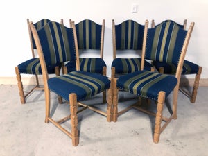 Virkelig flotte Vintage egetræsstole