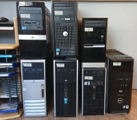 Istandsatte stationære computere til salg, fler...