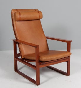Børge Mogensen slædestol af mahogni, model 2254