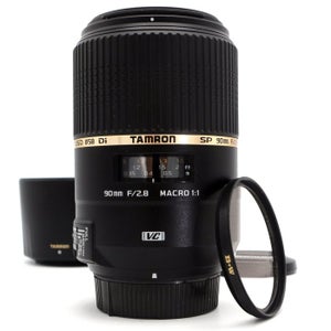 Tamron SP AF 90mm F/2.8 MACRO 1:1 Di VC USD voor Nikon FX + zonnekap Zoomobje...