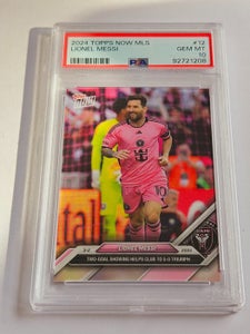 2024 Topps MLS Lionel Messi #TN mls 12 PSA 10 - 1 Graded card