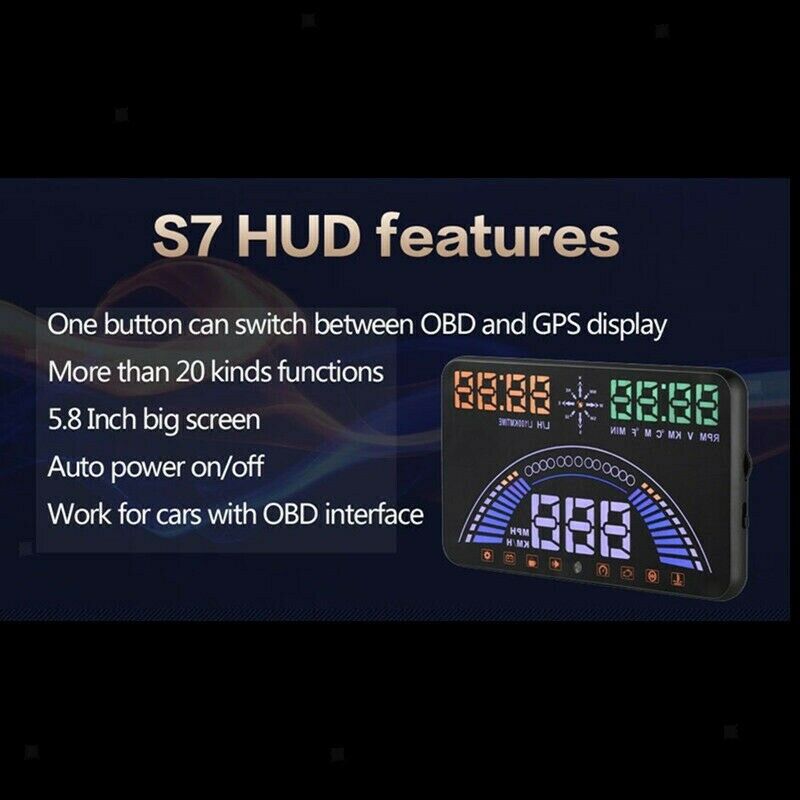 Car HUD Head Up Display OBD2