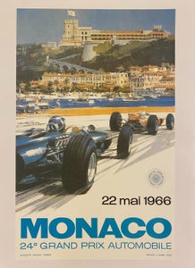 Michael Turner - MONACO 24° Gran Prix Automobile -  (linen backed on canvas) ...
