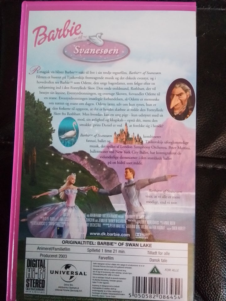 Barbie svanesøen vhs