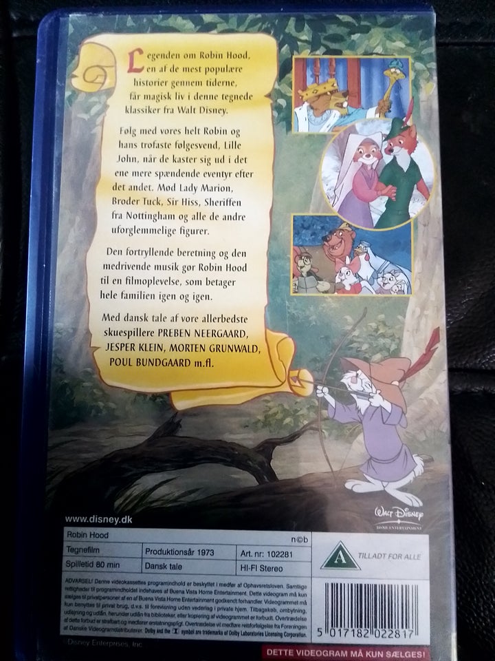 Robin Hood  vhs