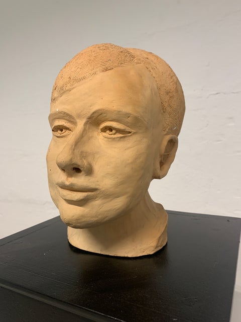 Figur, Hoved-buste, udformet i gips, afbildning af…