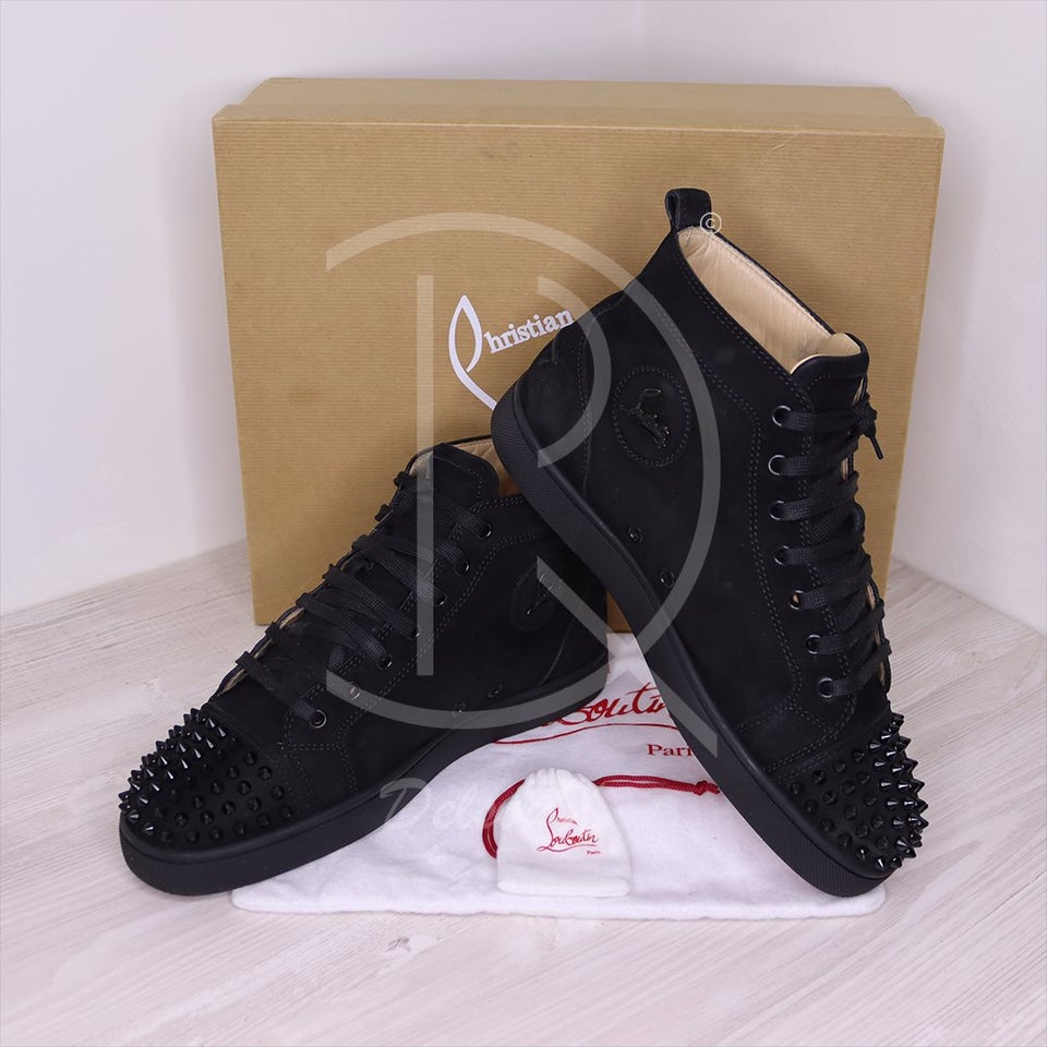 Andrew Halliday gele Panorama Christian Louboutin Sneakers, 'Black Suede' Lou Spikes High Tops Herre (42)  – dba.dk – Køb og Salg af Nyt og Brugt