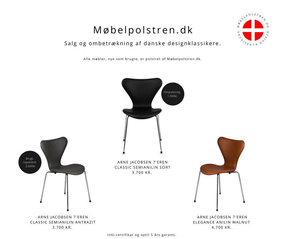 Ompolstring af din 7ér stol – dba.dk – Køb og Salg af Nyt og