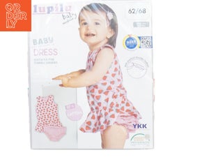 UBRUGT I ORIGINAL EMBALLAGE Baby sæt kjole og bukser fra Lupilu (str. 62-68)