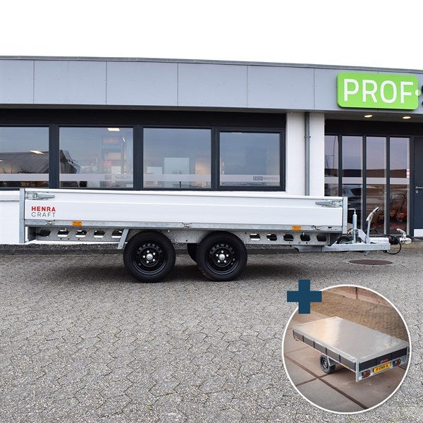 Henra Platformtrailer 1.700 kg Dobbeltakslet ink...