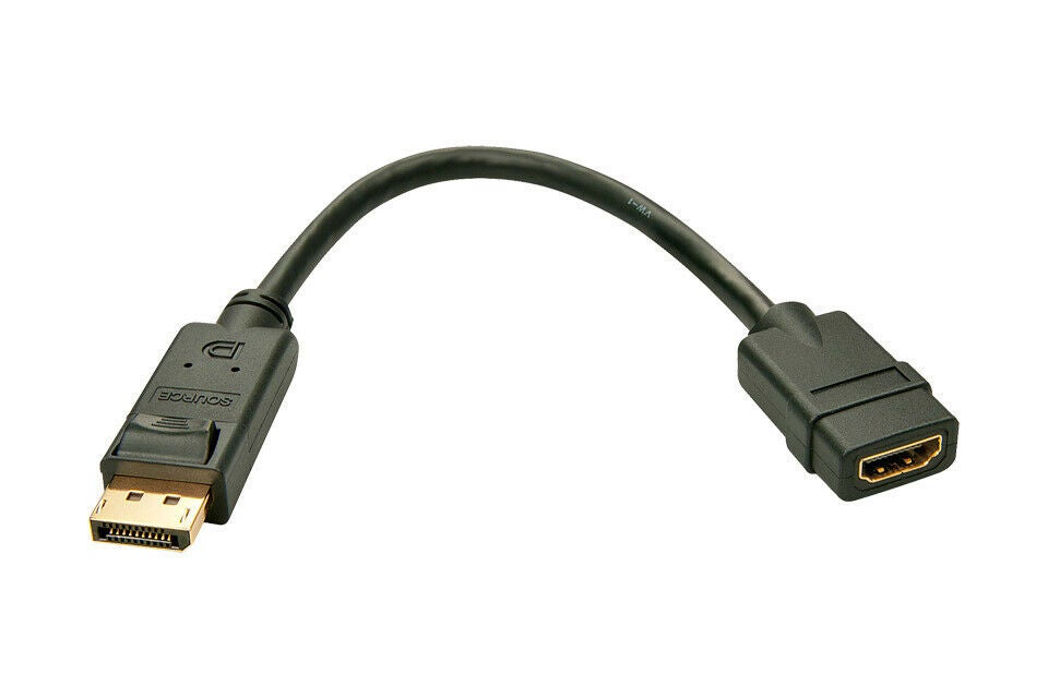 kok Wings Giraf Lindy Displayport til HDMI adapterkabel (Displayport han -> HDMI hun) -  0,15 ... – dba.dk – Køb og Salg af Nyt og Brugt