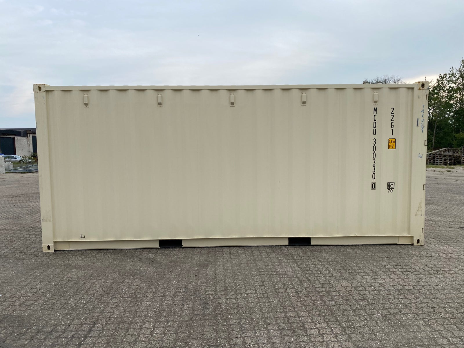 20 fods container NY One Way i Flot Ral 1015 fa...