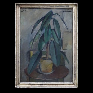 Victor Isbrand maleri. Victor Isbrand, 1897-1988, olie på læ