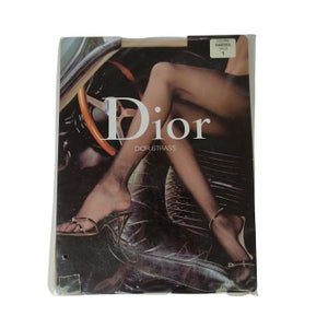 Christian Dior Diorella Ultra Vintage Stockings french pink suede 15 den  Made in