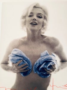 BERT STERN - Bert Stern Signed Marilyn Monroe Classic Blue Roses