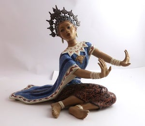 Dahl Jensen. Porcelænsfigur. Siamesisk Tempeldanserinde, Gei