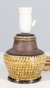 Herman A. Kähler bordlampe af stentøj
