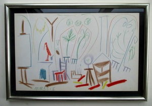 Picasso litografi 1959, nyindrammet