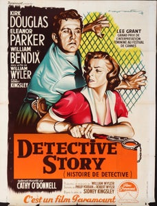 Fransk filmplakat, 'Detective Story', 1950'erne