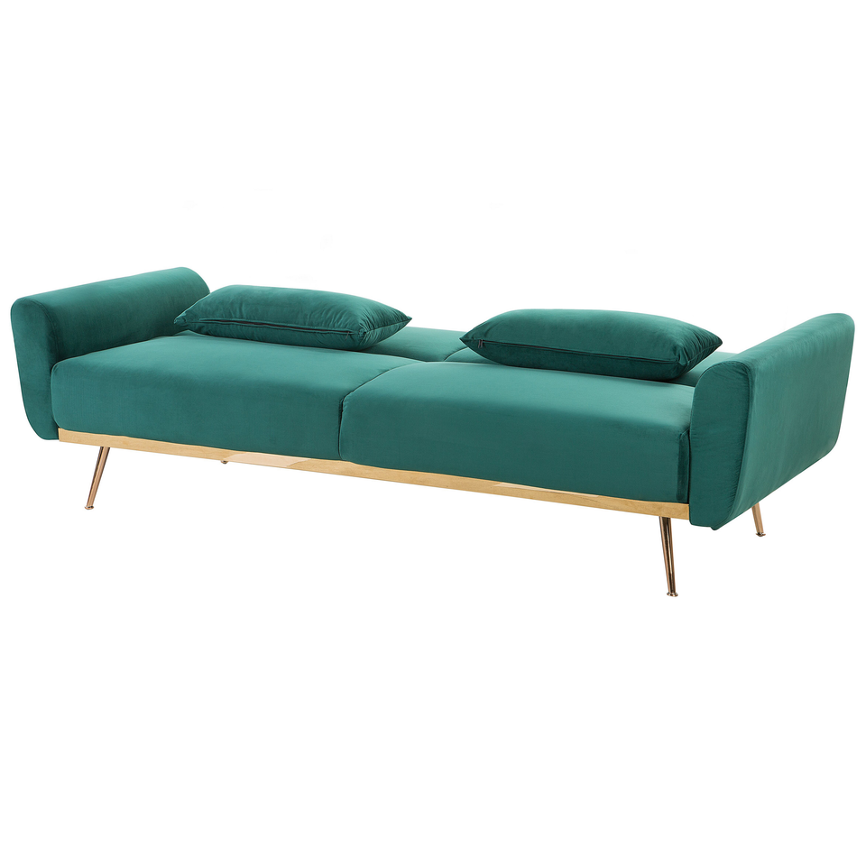 3-pers. sofa EINA Smaragdgrøn Velour