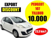 DISCOUNT - 10.000 KR - 109.000 KM - Peugeot 107...