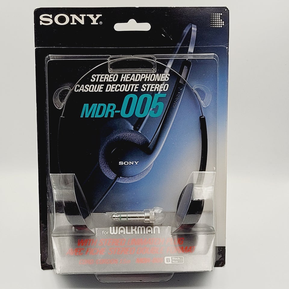 ⭐️ Sjælden: Sony Walkman Stereo Høretelefoner MD...