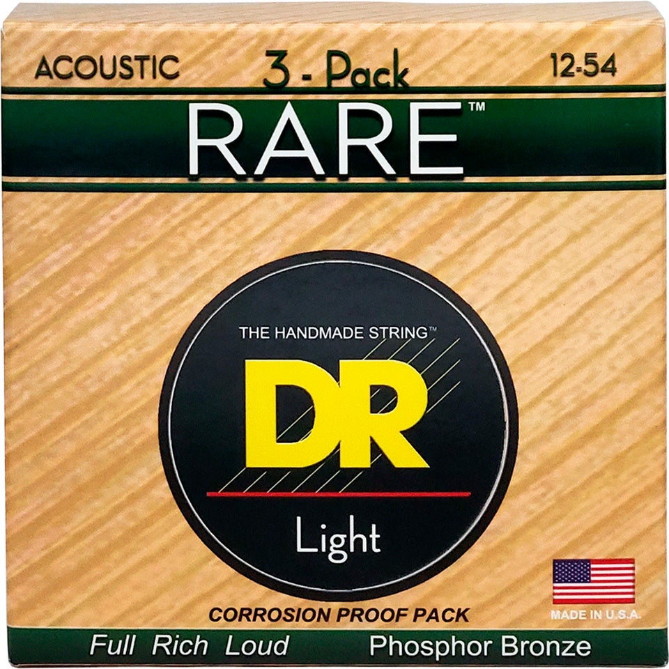 DR Strings RPM12-3 Pack western-strenge, 012-054...