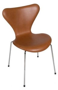7ér stol,Ombetrækning i Classic Læder, Fuldpolstret 1500kr