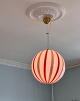 Ceiling lamp - Pink lavender / red vertical str...
