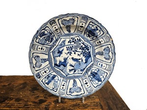 A Large Chinese Kraak Dish, Wanli (1573-1619) - Fad - Porcelæn