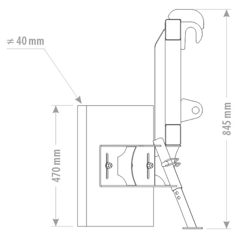 FK Machinery Skrabe/spalte blad i fast ophæng 2024