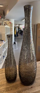 To Flotte Giardino vaser fra Leonardo - røgfarvede, mundblæste