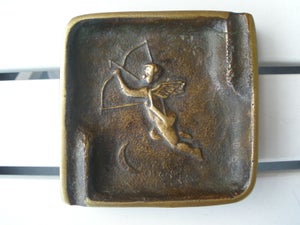 Bronze Pin Dish/Skål Med Amor