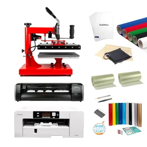 Skiltepakke med RX2-61 Skæreplotter, 4i1 varmepresser og A3 sublimations printer