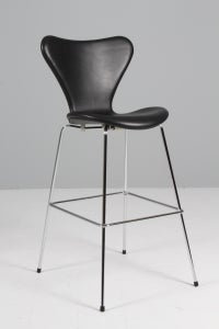 Arne Jacobsen, barstol, model 3197, anilin læder