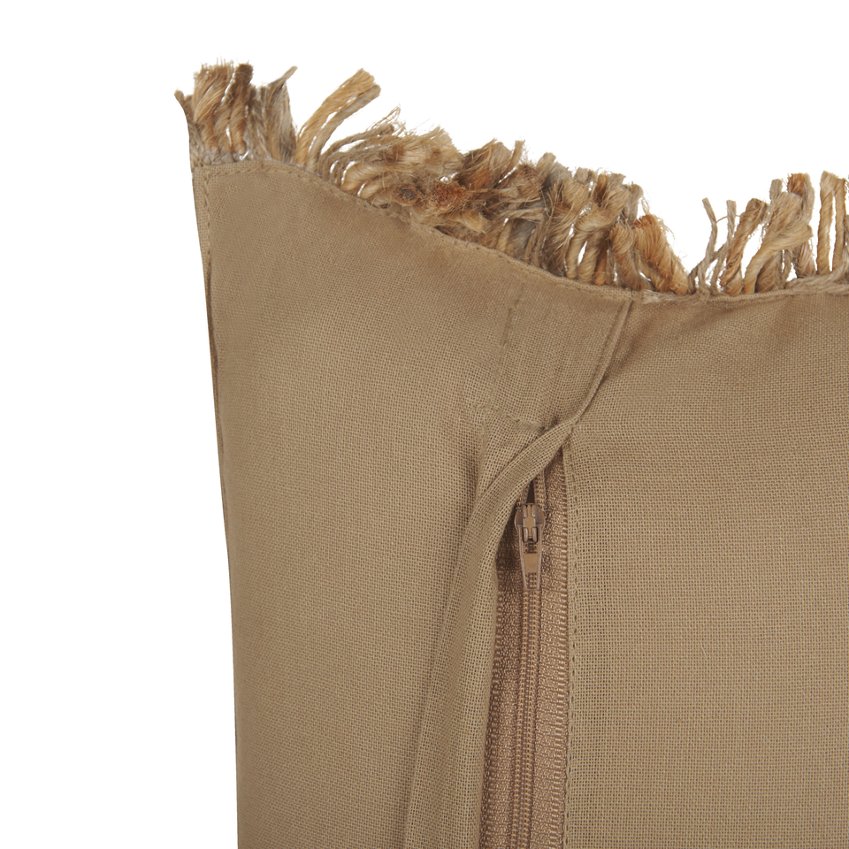 Dekorativ jutepude 30 x 50 cm beige LEDUM