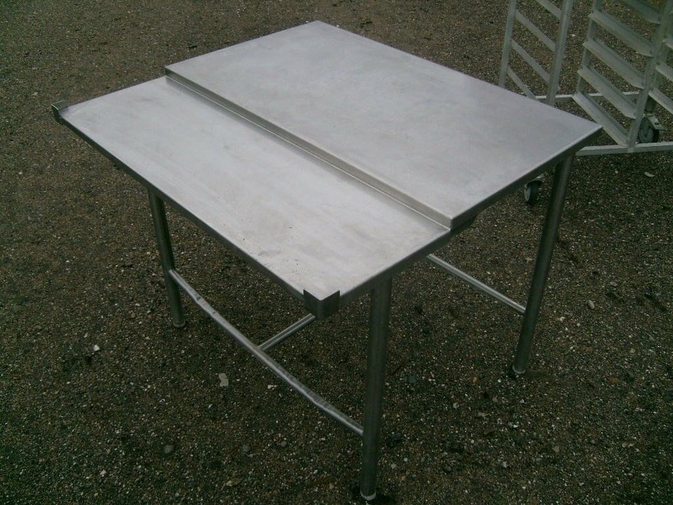 Opskære bord rustfri B95 D85 H81 uden spækbrædt