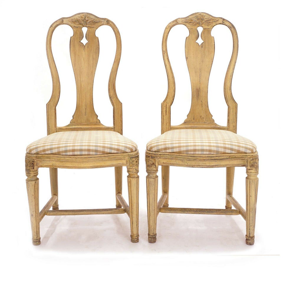 Et par gustavianske stole. Sverige ca. 1780-1800. H: – dba.dk – Køb og af Nyt og Brugt