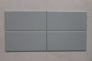 Væg/mosaik Fliser blank blå/grå 15x8cm Pris pr m2