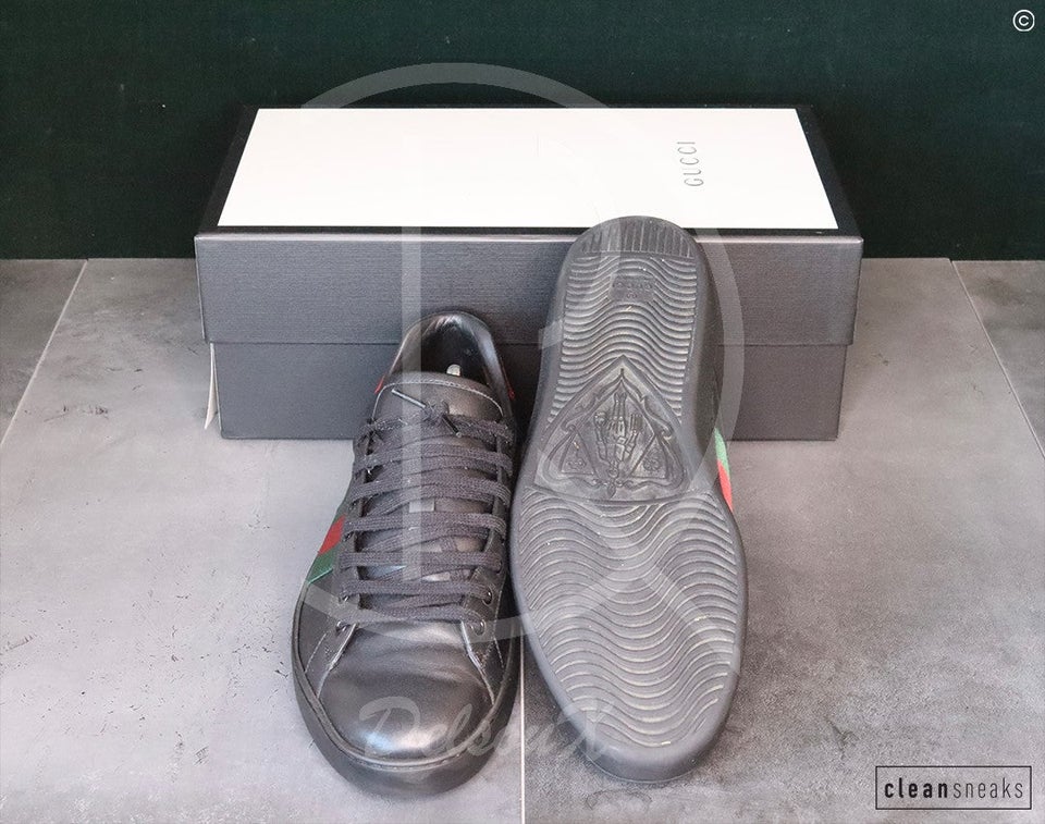 Gucci Ace ’Black Leather’ (45.5)
