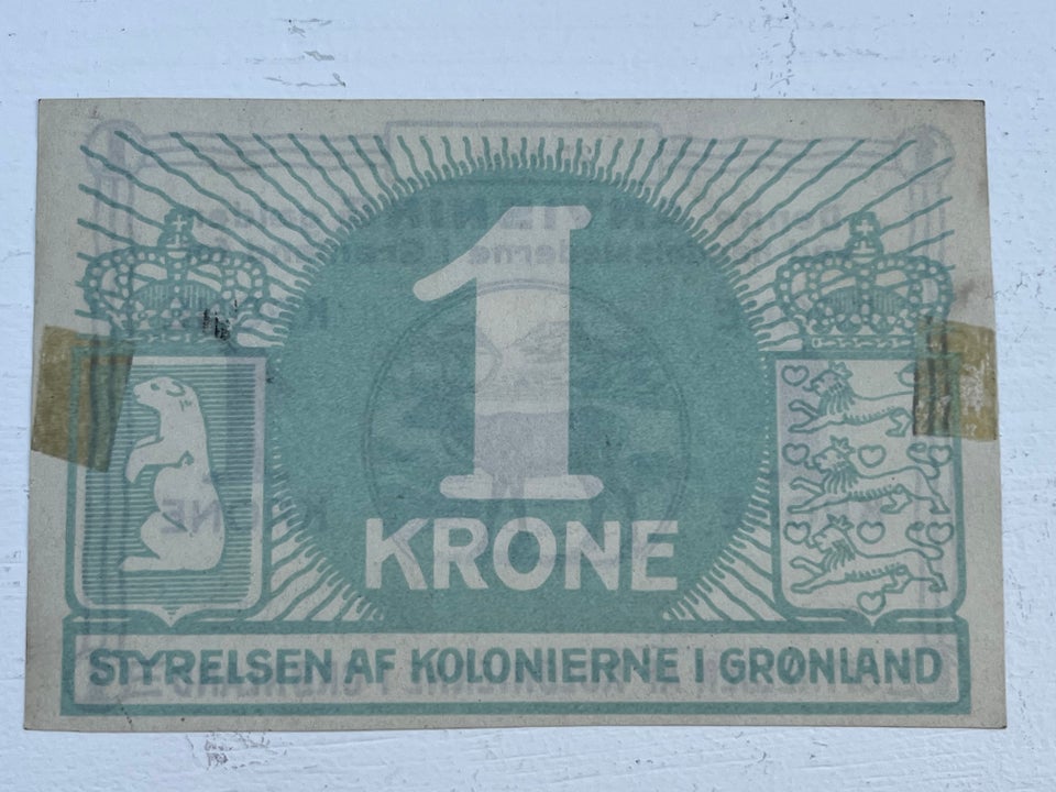 Grønland, sedler, 1 krone