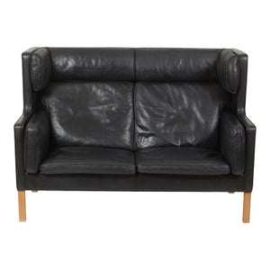 Børge Mogensen Kupe sofa i sort læder