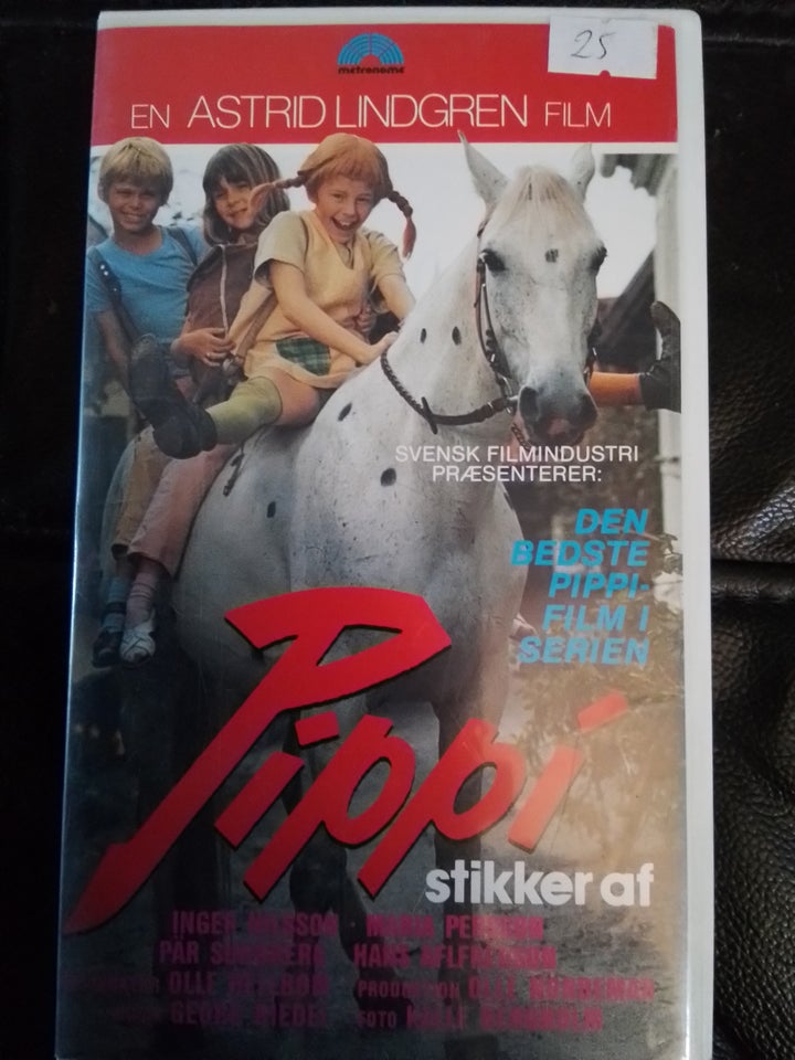 Pippi stikker af  vhs 