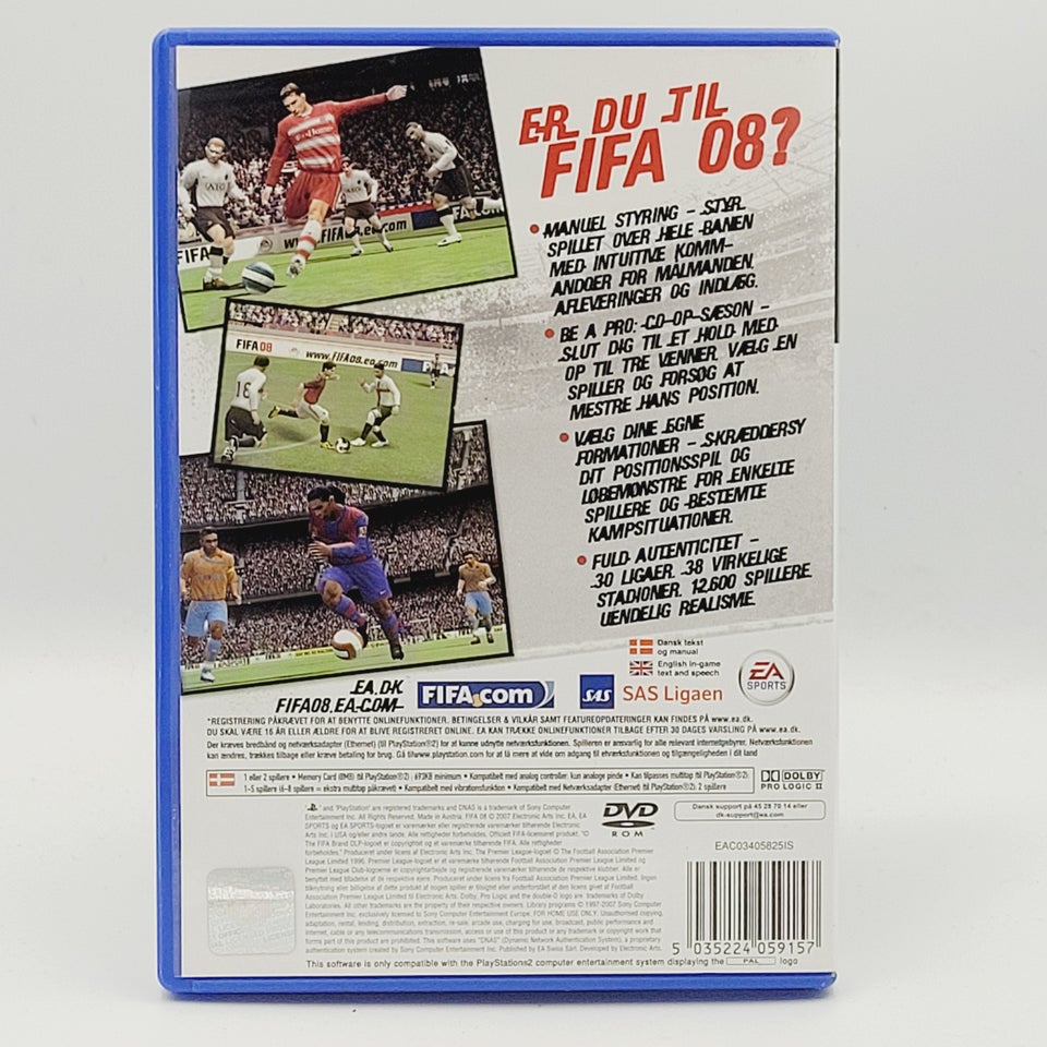 ⭐️PS2: FIFA 2008 - KØB 4 BETAL FOR 3 