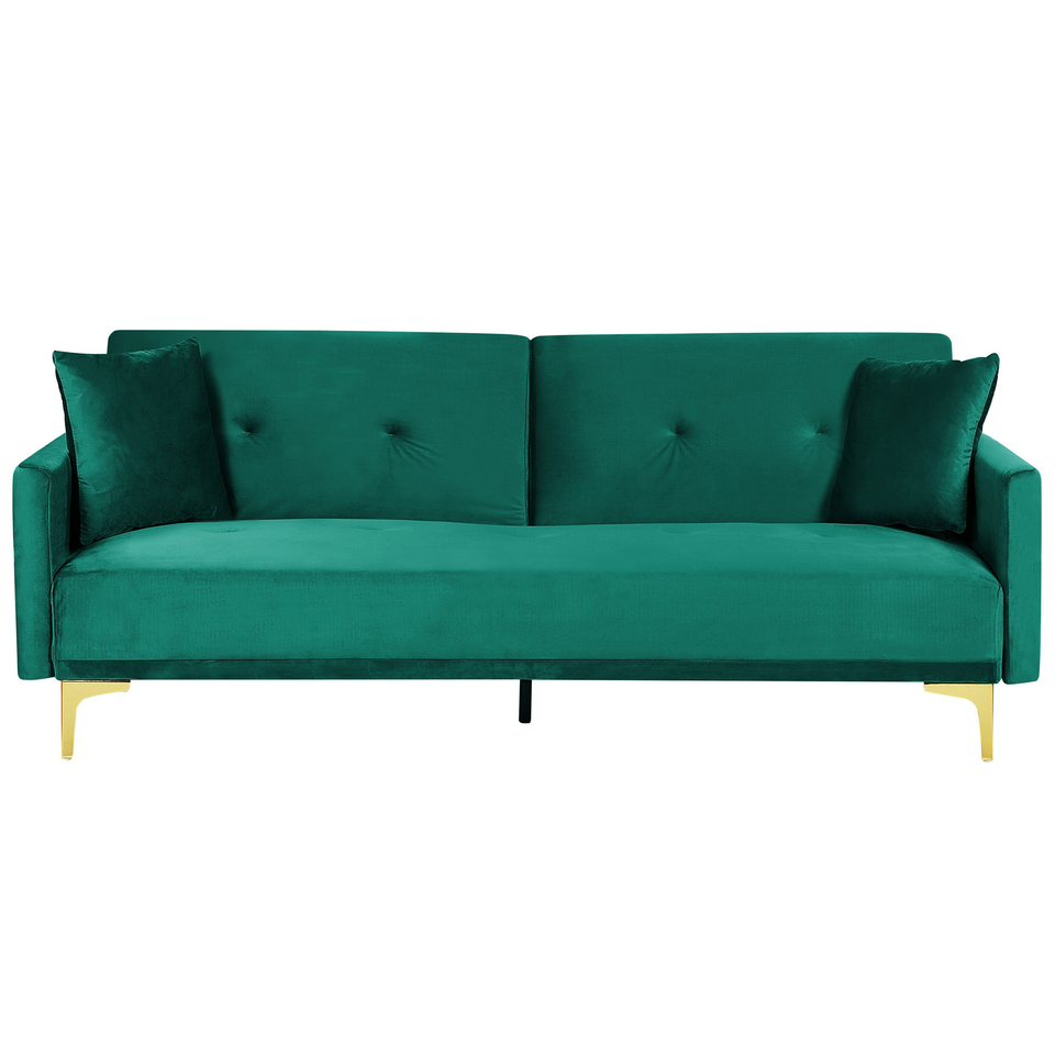 Sovesofa LUCAN Smaragdgrøn Velour