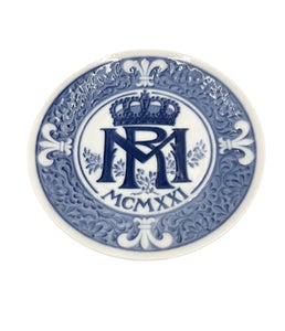Nr: 1921 - Mindeplatte - MR MCMXXI - Royal Copenhagen RC