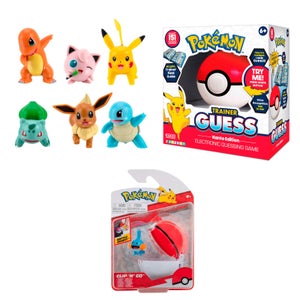 1686 - Pokémon: actionfigurer, Guess ball og Clip 'N Go (3)