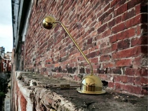 Vintage brass table lamp by Bankamp Leuchten, 1970 / messing bordlampe 