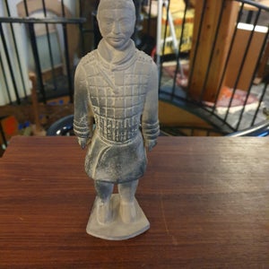 Kinesisk terracotta kriger figur