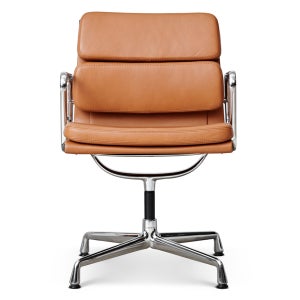 Charles Eames Ea-208 softpad stol i cognac læder